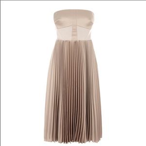Karen Millen strapless pleat dress